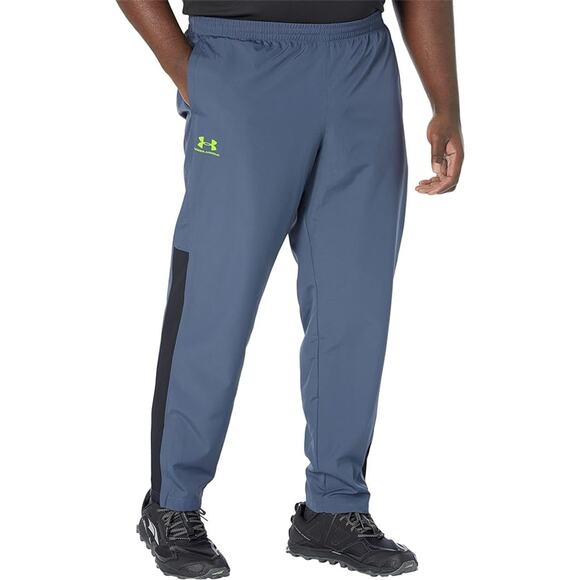 Under Armour Mens 4XL Blue Black Vital Woven Pants Workout Run Activewear J20-31 - Picture 1 of 8